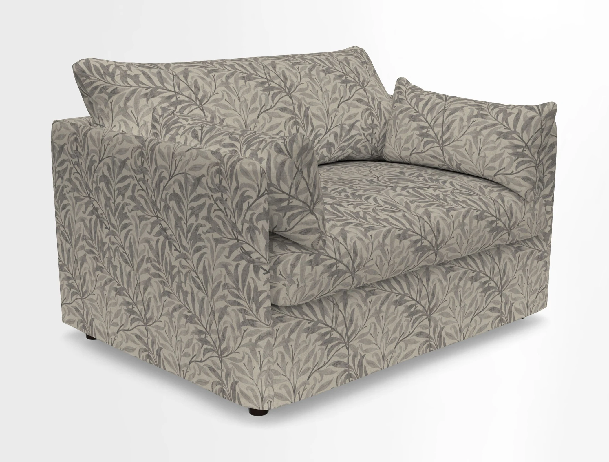 Madehurst Snuggler in Two Tone Plain Biscuit. Loose cover option available