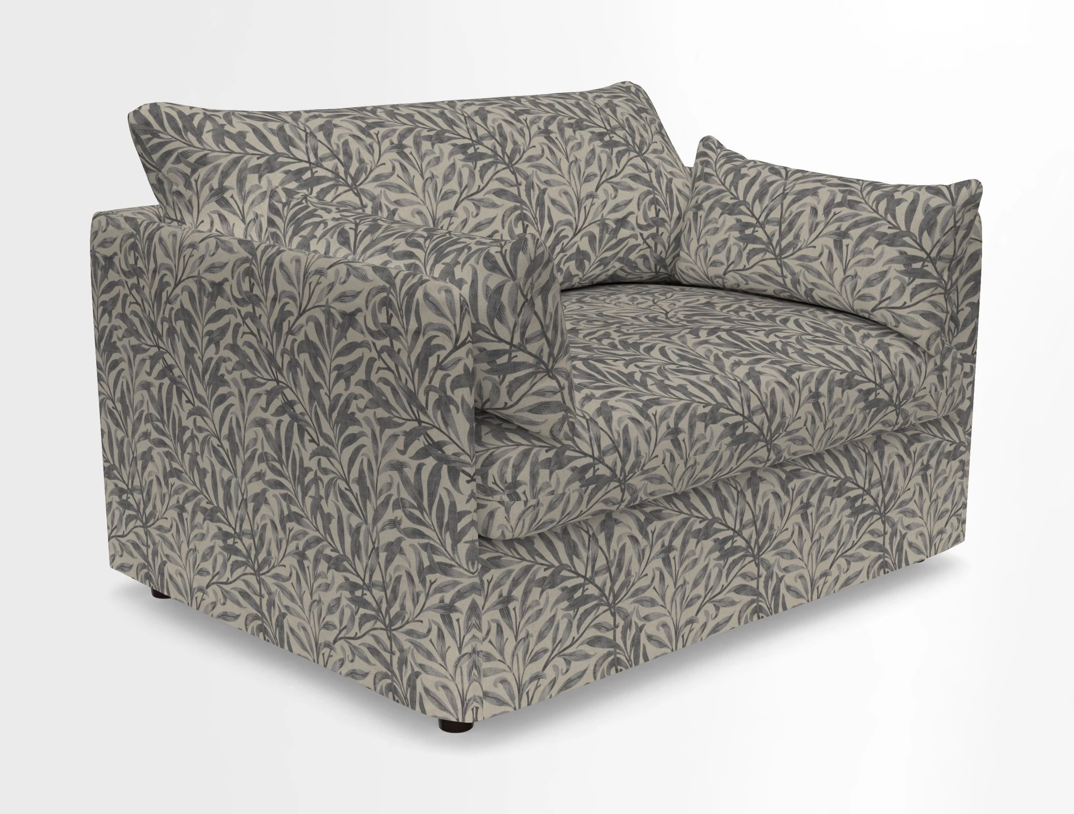 Madehurst Snuggler in Two Tone Plain Biscuit. Loose cover option available