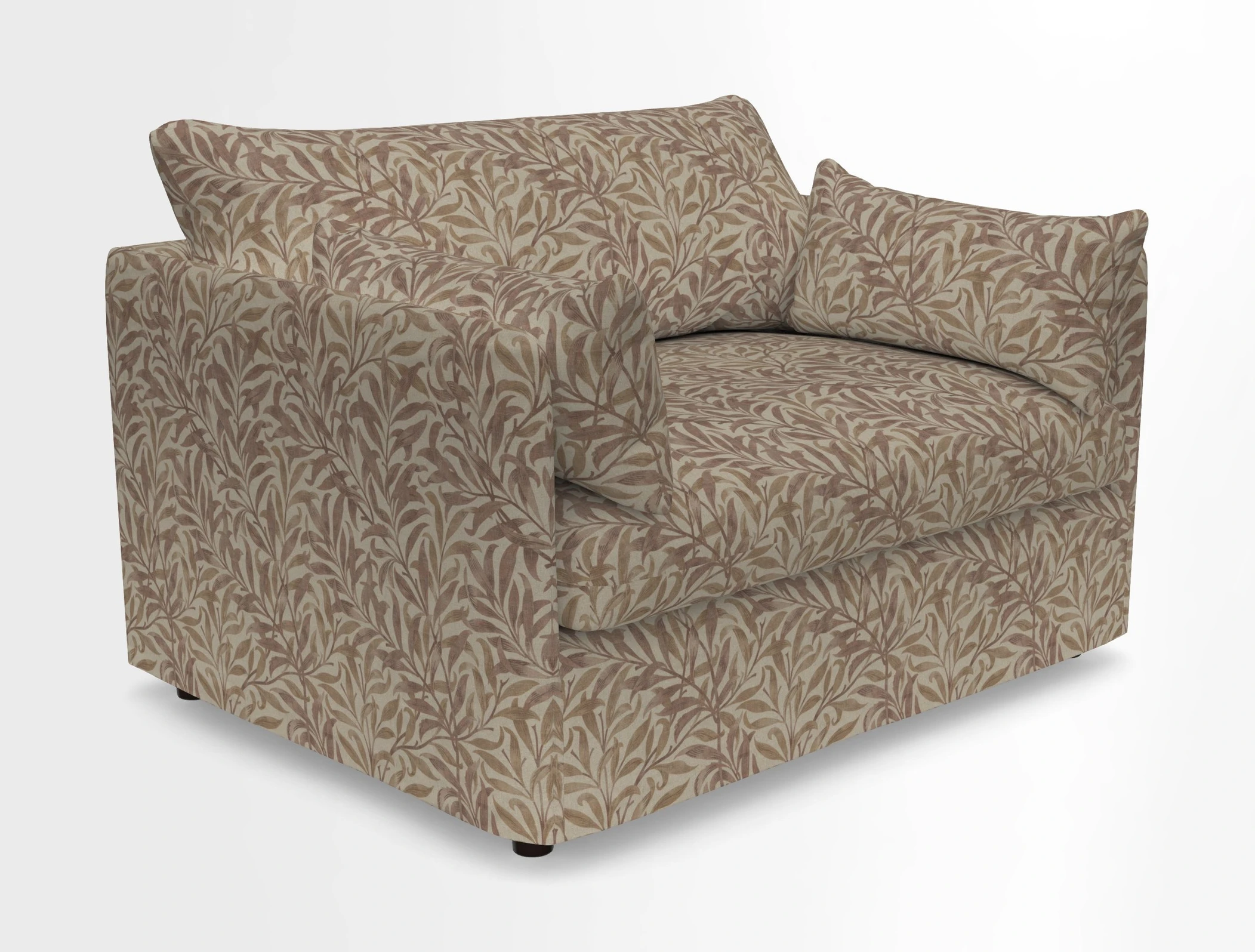 Madehurst Snuggler in Two Tone Plain Biscuit. Loose cover option available
