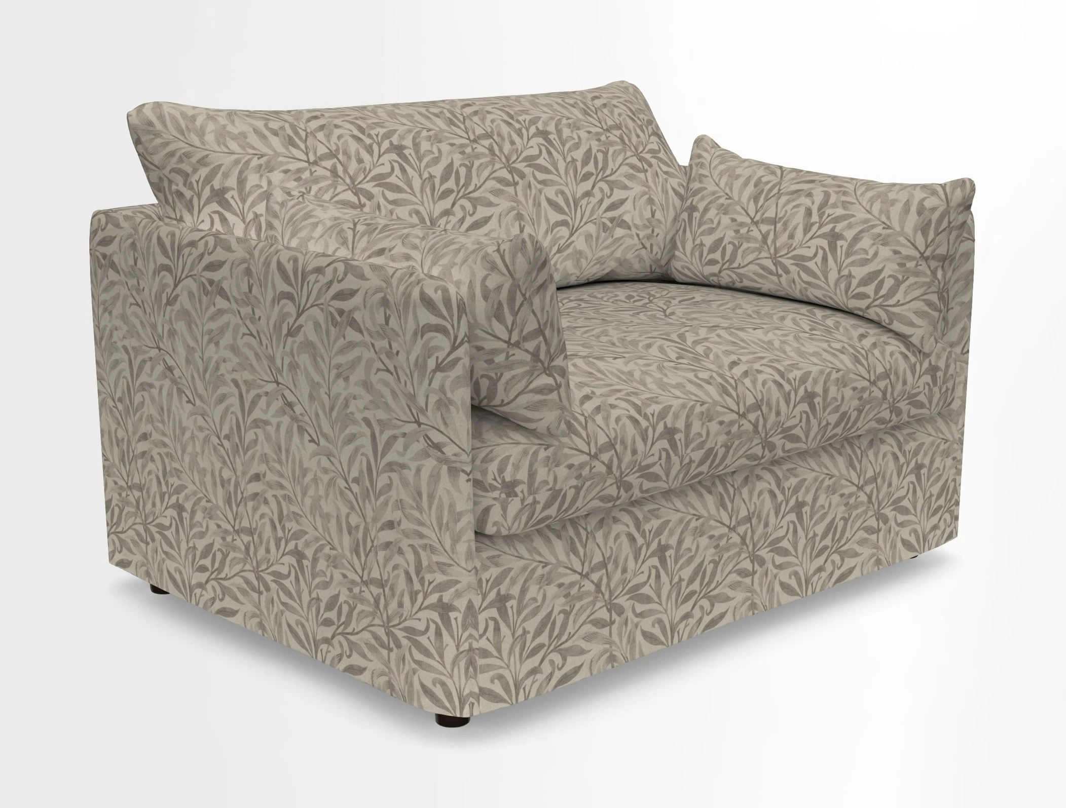Madehurst Snuggler in Two Tone Plain Biscuit. Loose cover option available