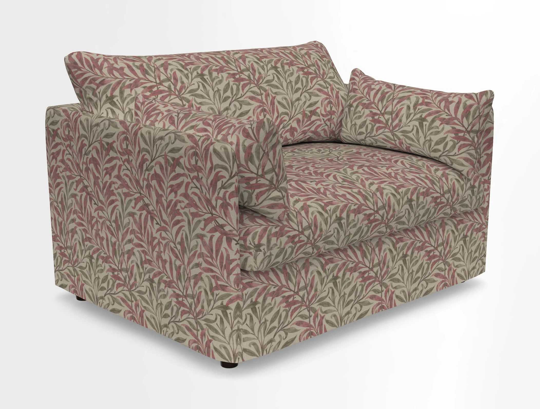 Madehurst Snuggler in Two Tone Plain Biscuit. Loose cover option available