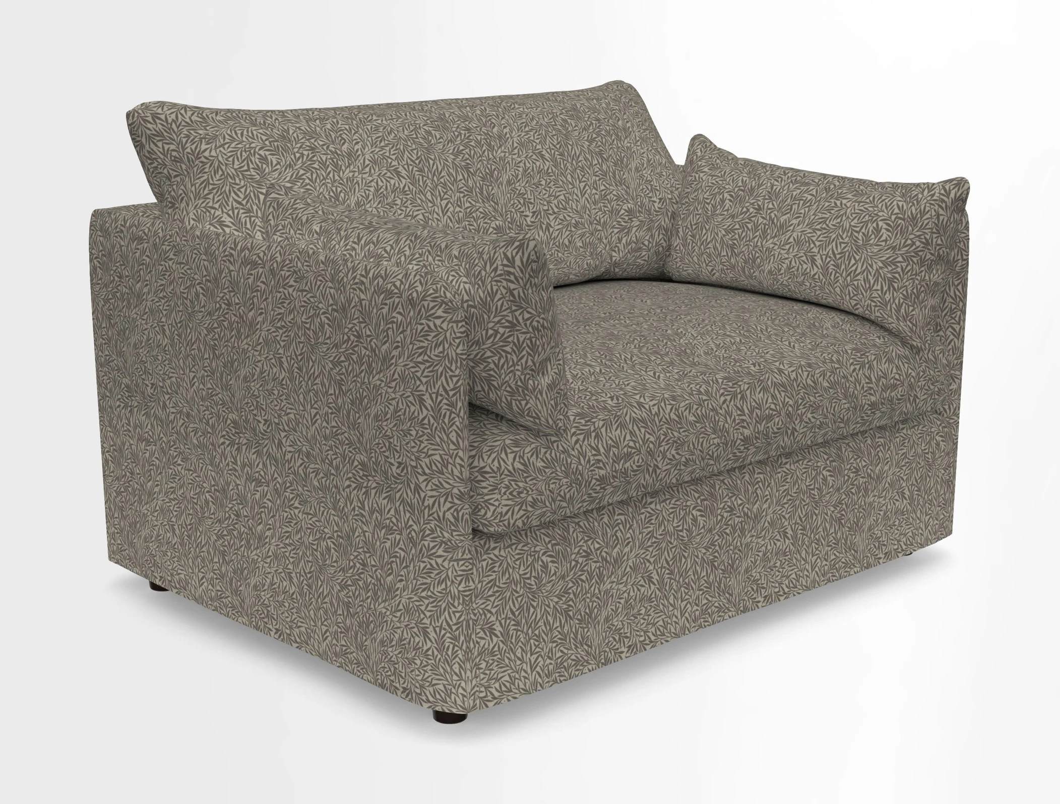 Madehurst Snuggler in Two Tone Plain Biscuit. Loose cover option available