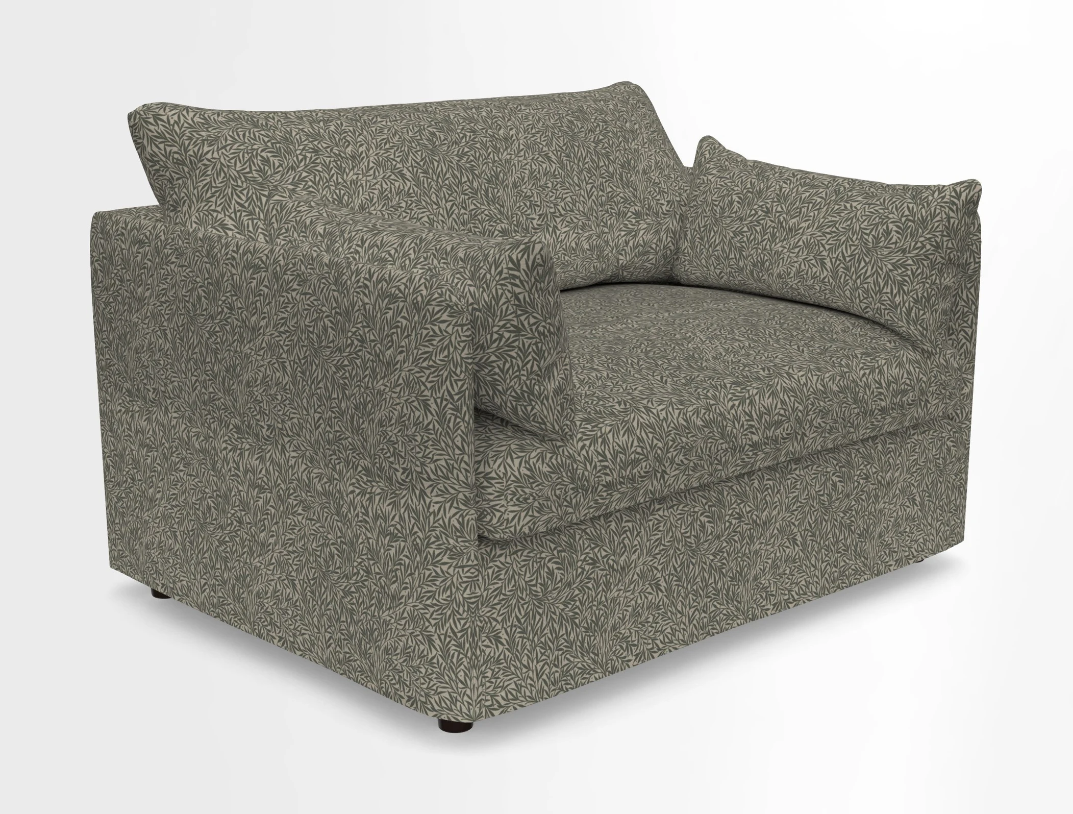 Madehurst Snuggler in Two Tone Plain Biscuit. Loose cover option available