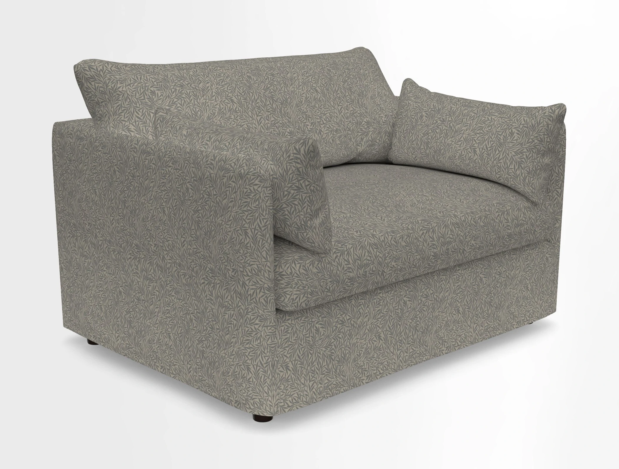 Madehurst Snuggler in Two Tone Plain Biscuit. Loose cover option available