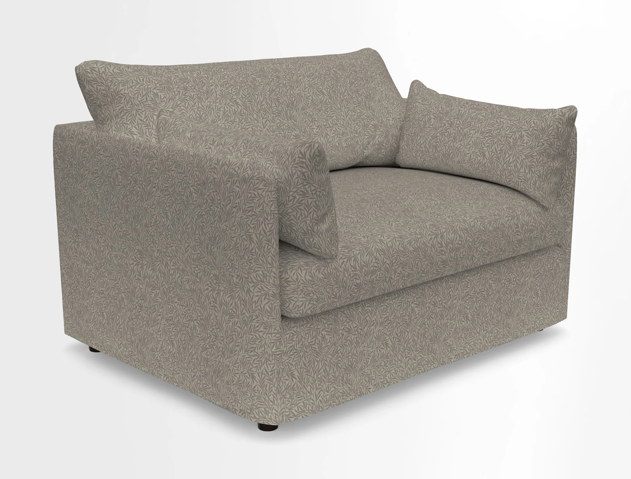 Madehurst Snuggler in Two Tone Plain Biscuit. Loose cover option available