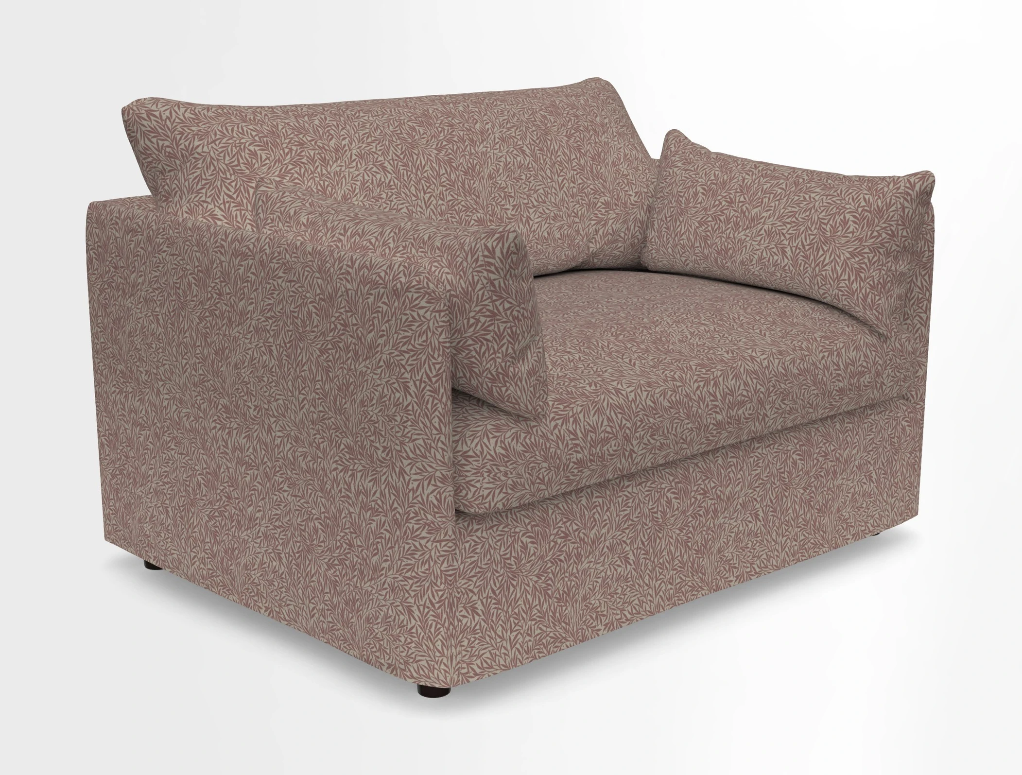 Madehurst Snuggler in Two Tone Plain Biscuit. Loose cover option available