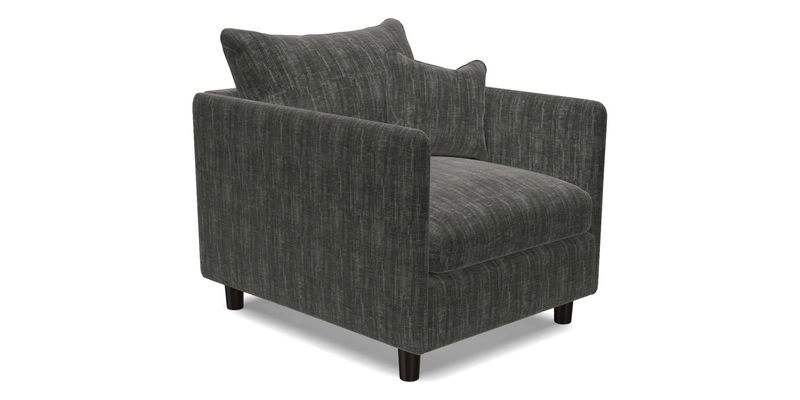 Madehurst Chair in Two Tone Plain Biscuit. Loose cover option available