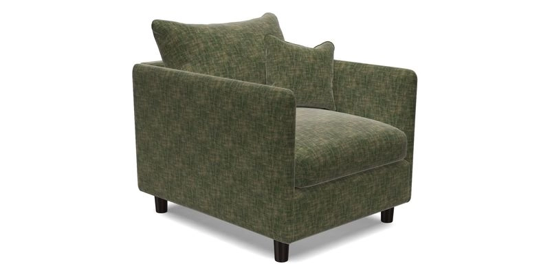 Madehurst Chair in Two Tone Plain Biscuit. Loose cover option available