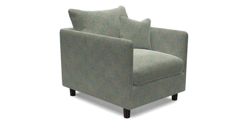 Madehurst Chair in Two Tone Plain Biscuit. Loose cover option available