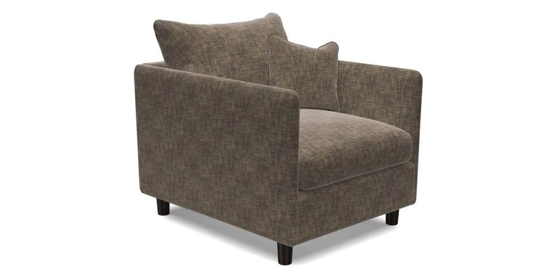 Madehurst Chair in Two Tone Plain Biscuit. Loose cover option available