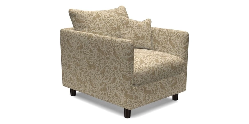 Madehurst Chair in Two Tone Plain Biscuit. Loose cover option available