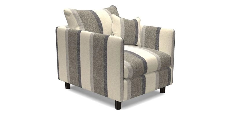 Madehurst Chair in Two Tone Plain Biscuit. Loose cover option available
