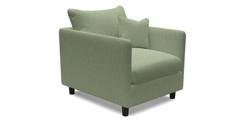 Madehurst Chair in Two Tone Plain Biscuit. Loose cover option available