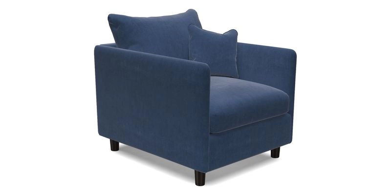 Madehurst Chair in Two Tone Plain Biscuit. Loose cover option available