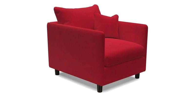 Madehurst Chair in Two Tone Plain Biscuit. Loose cover option available
