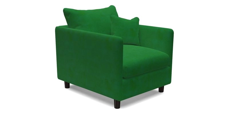 Madehurst Chair in Two Tone Plain Biscuit. Loose cover option available