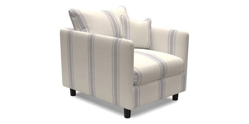 Madehurst Chair in Two Tone Plain Biscuit. Loose cover option available
