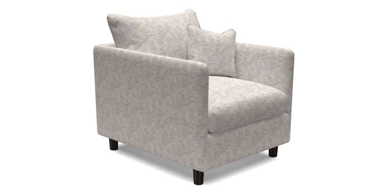 Madehurst Chair in Two Tone Plain Biscuit. Loose cover option available