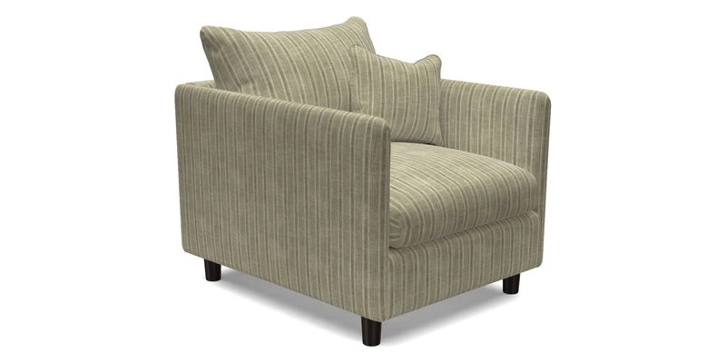 Madehurst Chair in Two Tone Plain Biscuit. Loose cover option available