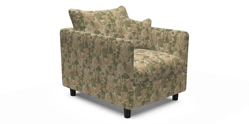 Madehurst Chair in Two Tone Plain Biscuit. Loose cover option available