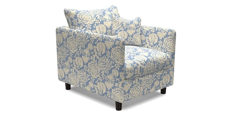 Madehurst Chair in Two Tone Plain Biscuit. Loose cover option available