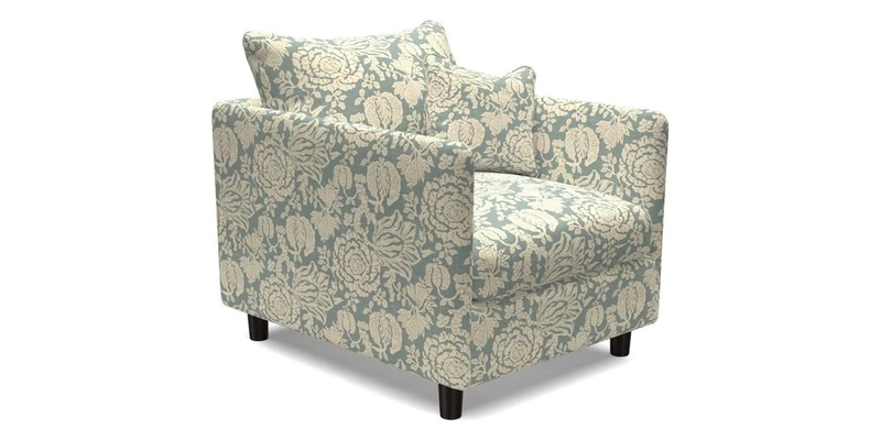 Madehurst Chair in Two Tone Plain Biscuit. Loose cover option available