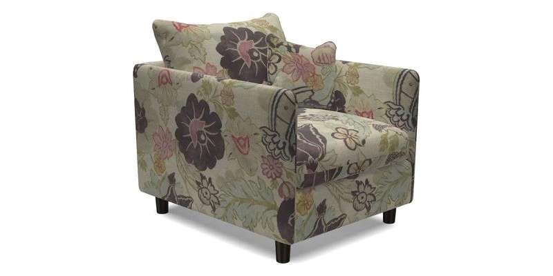 Madehurst Chair in Two Tone Plain Biscuit. Loose cover option available