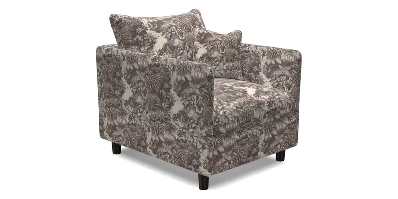 Madehurst Chair in Two Tone Plain Biscuit. Loose cover option available