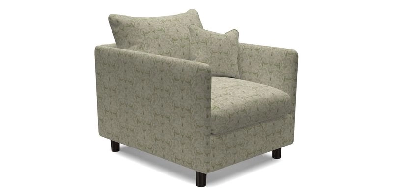 Madehurst Chair in Two Tone Plain Biscuit. Loose cover option available