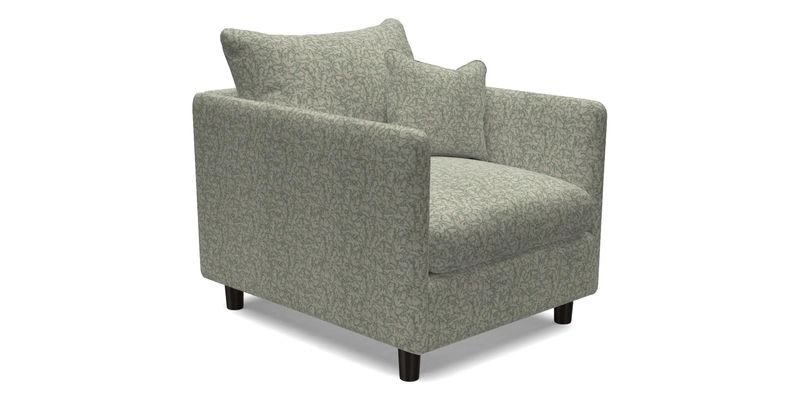 Madehurst Chair in Two Tone Plain Biscuit. Loose cover option available