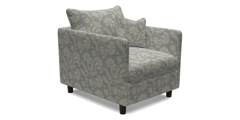 Madehurst Chair in Two Tone Plain Biscuit. Loose cover option available