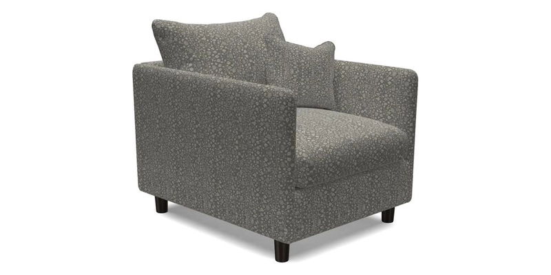 Madehurst Chair in Two Tone Plain Biscuit. Loose cover option available