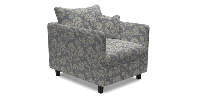 Madehurst Chair in Two Tone Plain Biscuit. Loose cover option available