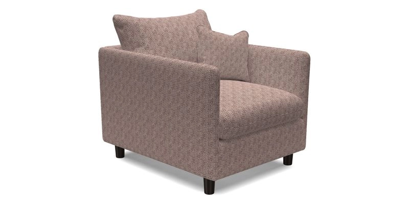 Madehurst Chair in Two Tone Plain Biscuit. Loose cover option available