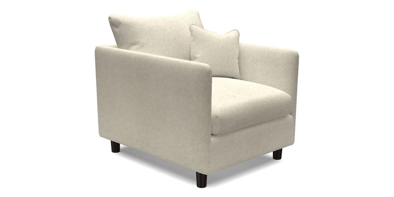Madehurst Chair in Two Tone Plain Biscuit. Loose cover option available