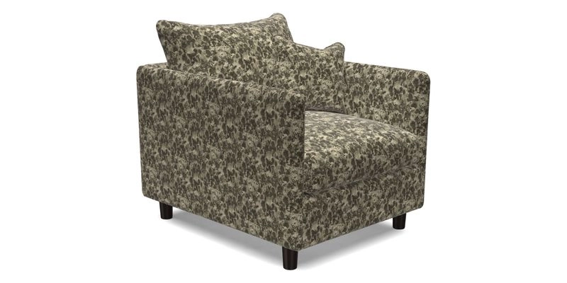 Madehurst Chair in Two Tone Plain Biscuit. Loose cover option available