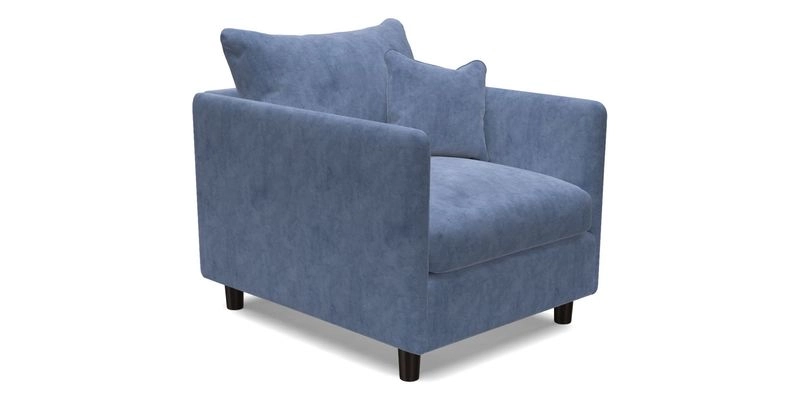 Madehurst Chair in Two Tone Plain Biscuit. Loose cover option available