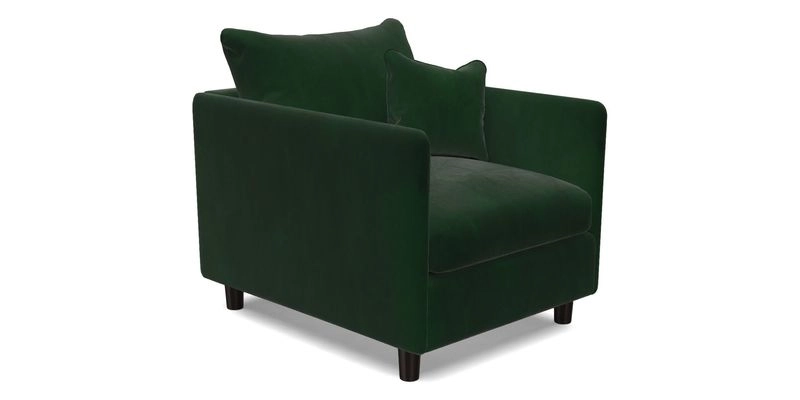 Madehurst Chair in Two Tone Plain Biscuit. Loose cover option available