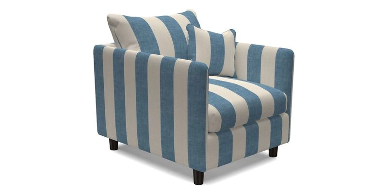 Madehurst Chair in Two Tone Plain Biscuit. Loose cover option available