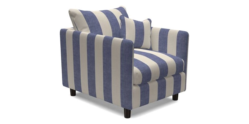 Madehurst Chair in Two Tone Plain Biscuit. Loose cover option available