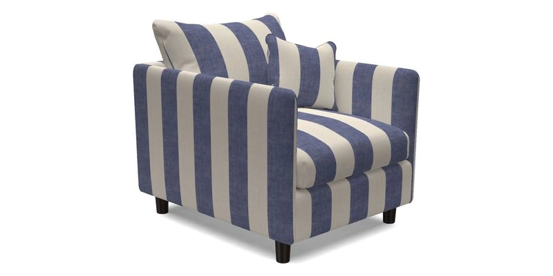 Madehurst Chair in Two Tone Plain Biscuit. Loose cover option available