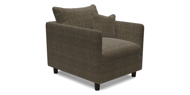 Madehurst Chair in Two Tone Plain Biscuit. Loose cover option available