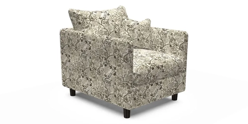 Madehurst Chair in Two Tone Plain Biscuit. Loose cover option available