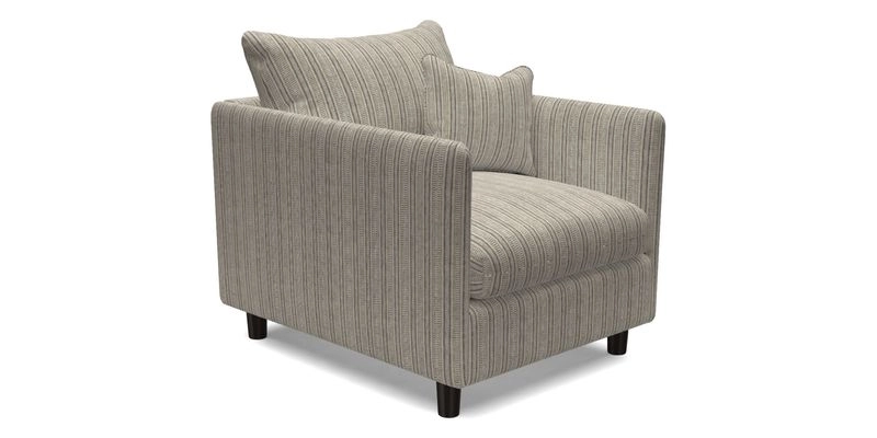 Madehurst Chair in Two Tone Plain Biscuit. Loose cover option available