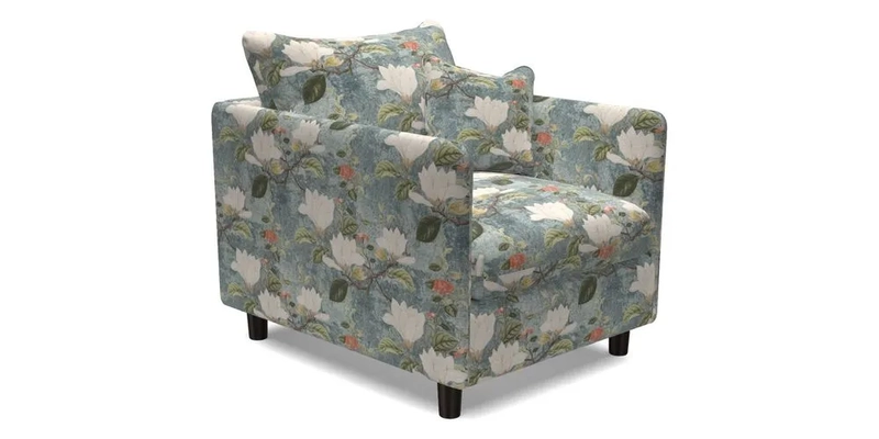 Madehurst Chair in Two Tone Plain Biscuit. Loose cover option available