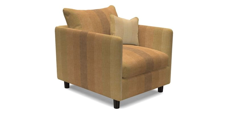 Madehurst Chair in Two Tone Plain Biscuit. Loose cover option available