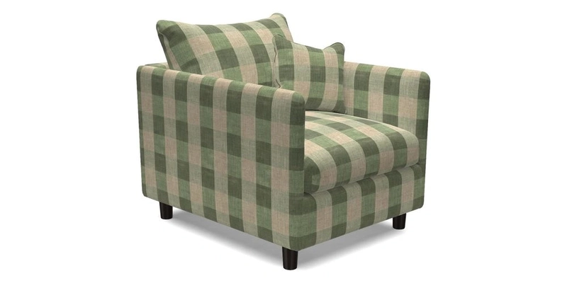 Madehurst Chair in Two Tone Plain Biscuit. Loose cover option available