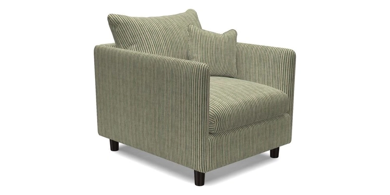 Madehurst Chair in Two Tone Plain Biscuit. Loose cover option available