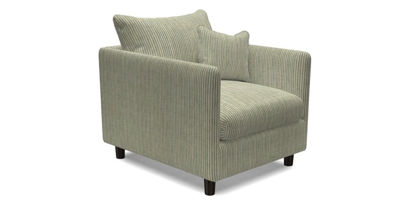 Madehurst Chair in Two Tone Plain Biscuit. Loose cover option available