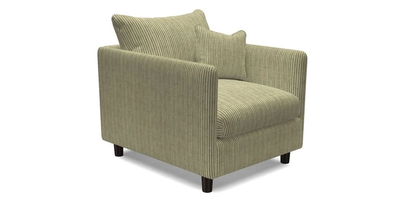 Madehurst Chair in Two Tone Plain Biscuit. Loose cover option available